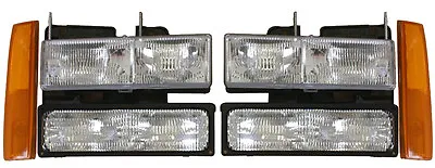 New Replacement Headlight 6-PC SET / FOR 1988-93 GMC TRUCK & 1992-93 SUVS • $149.99