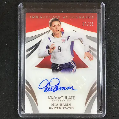 2021 Immaculate MIA HAMM Immaculate Auto Acetate Silver 21/25 • $160.89