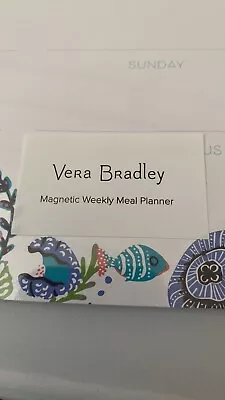 Vera Bradley Magnetic Weekly Meal Planner Artilles Treasure Sealed • $19.99