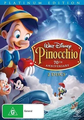 Pinocchio (DVD 1940 2 Discs) Dickie Jones Christian Rub Mel Blanc • $10.95