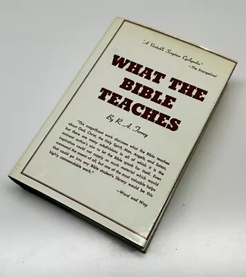 Vintage What The Bible Teaches Book By R.A. Torrey Revell HC/DJ  FREE SHIPPING • $19.99