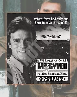 MacGyver Foundation TV Show Premiere Promo Ad Collage Wall Decor Art 8x10 Photo • $11.99