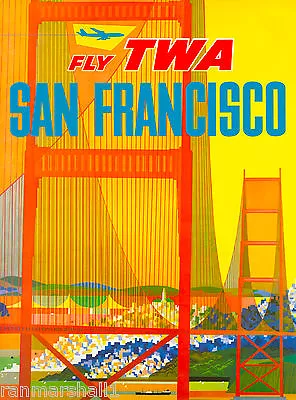 $10.49 • Buy San Francisco California III Vintage United States Travel Advertisement Poster
