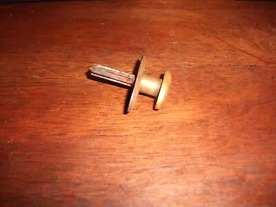 SPLINED MORTISE LOCK PRIVACY Thumb Knob 1/4   -  W/hardware-Brass • $32.50