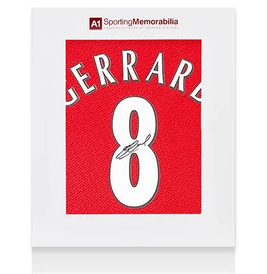 £275.99 • Buy Steven Gerrard Signed Liverpool Shirt - Istanbul 2005 Champions League Final Num
