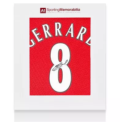 £275.99 • Buy Steven Gerrard Signed Liverpool Shirt - Istanbul 2005 Champions League Final Num