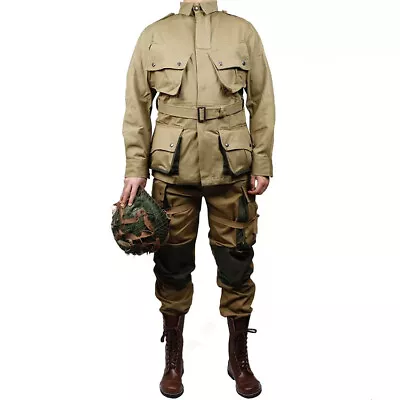 WW2 US Army Military ARMY M42 Officer Jacket COTTON FASHION Paratrooper Uniform • $99.99