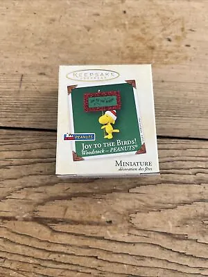 2003 Hallmark Keepsake Miniature Ornament Joy To The Birds Woodstock Peanuts • $13.99