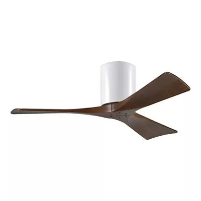 Matthews Fan Atlas Irene-3H Three Blade Paddle Fan Walnut Gloss White 42  • $724.50