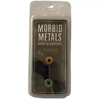 Morbid Metals Rainbow Screw Tunnels Ear Plug Spacer Body Jewelry 4g • $14