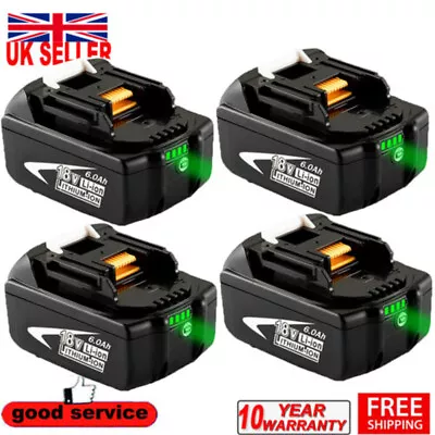 4X FOR Makita BL1860B 18V LXT Li-ion Makstar Battery Pack NEWEST Replace BL1850 • £14.49