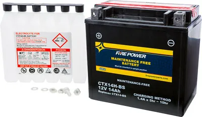 BMW 2005-2008 R1200GS HP2 FirePower Maintenance Free Battery - CTX14H-BS • $70.94