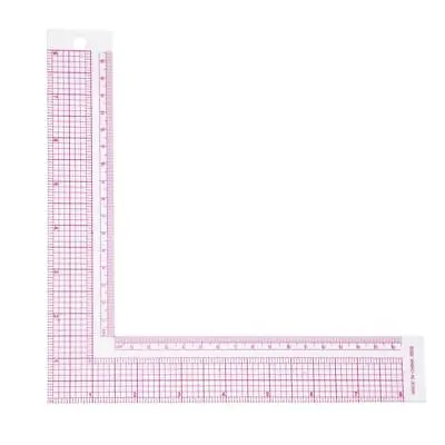 Sewing Ruler Plastic L-Square Shape Ruler Quilting Ruler Professional DIY Clo... • $18.04