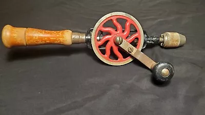 Vintage Antique Millers Falls #2 Crank Hand Drill Wooden Handle USA Tested • $34.99