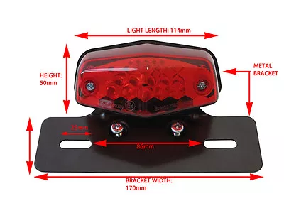 Triumph LED Tail Light Stop Rear Brake Bonneville Thruxton SE T100 T110 America • $67.56