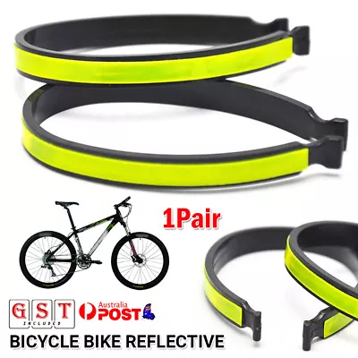 Pair Clips Silverline Trouser Cycling Bicycle Bike Reflective • $6.14