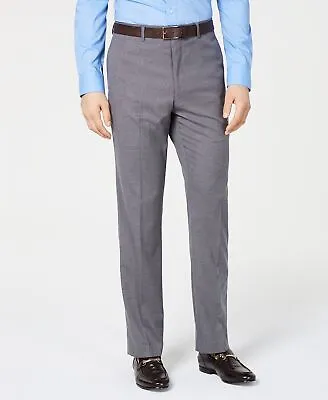 Vince Camuto Mens Gray Dress Pants 40 X 30 Slim Stretch Wrinkle-Resistant • $13.85