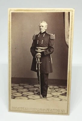 $40 • Buy Civil War - 1860's CDV - US Gen / Secretary Dix - Service 1813 / 1865 -  Dpt. VA