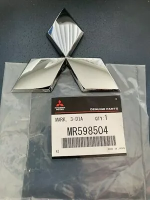 Genuine Mitsubishi Lancer Outlander Front Three Diamond Emblem  Mr598504 • $39.95