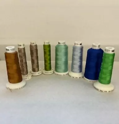 Set Of Eight Madeira Classic Embroidery Threads (Bundle 19) • £10