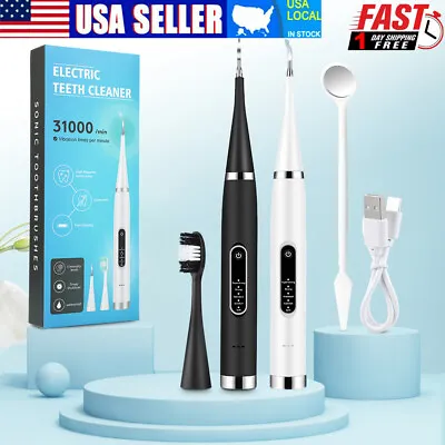 $11.95 • Buy Ultrasonic Tooth Cleaner Electric Plaque Dental Calculus Remover Dental Cleaning