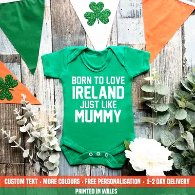 $18.32 • Buy Born To Love Ireland Like Mummy Baby VEST Football Rugby Irish St Patricks Day