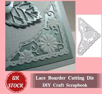 Lace Boarder Card Making Stamp Die Set Craft DIY Metal Cutting Scrapbooking • £3.35