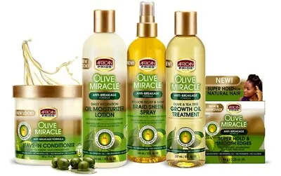 African Pride | Olive Miracle Anti-Breakage Formula Collection • £7.99