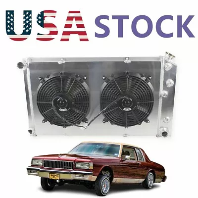 4 Row Aluminum Radiator+Shroud Fan For 1968-1972 Chevelle El Camino Pontiac GTO • $250