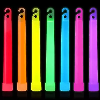 40 Pack 6 Inch Ultra Bright Large Glow Sticks 12 Hr Long Lasting Light Sticks • $33.85