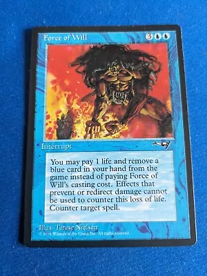 Force Of Wills 1x MtG Alliances SP/NM **See Pictures!** • $69.75