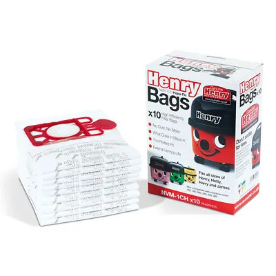 £9.99 • Buy Henry Vacuum Filter Bags HepaFlo 10 Pack Fits Hetty James Allergy