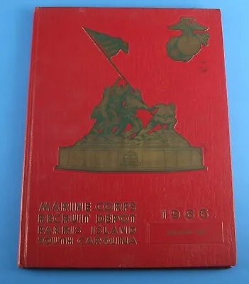 USMC Marine Corps Recruit Depot Parris Island SC 1966 Yearbook Platoon 244 MCRD • $71.99