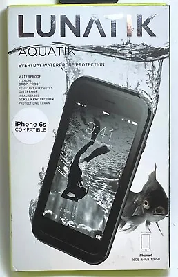 $39.99 • Buy LUNATIK Resist Water/dust AQUATIK Case For Apple IPhone 6s/6 - Black