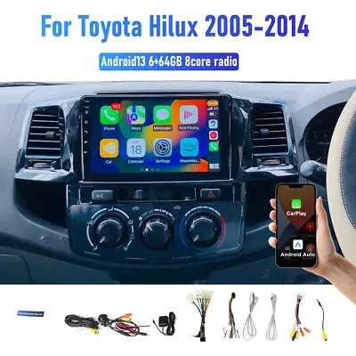 Apple Carplay Android Auto 6/64GB Head Unit For Toyota Hilux 2005-2014 Car Radio • $329.99