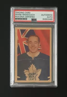 Autographed 1963/64 Parkhurst Frank Mahovlich PSA Authentic • $110.84