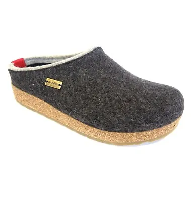 £69.15 • Buy Haflinger Grizzly Kris COOKED WOOL Graphite Slipper