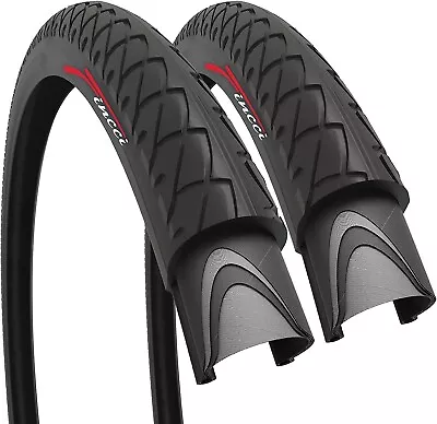 Fincci Pair 26 Inch Bike Tires - Foldable Slick 26 X 1.95 50-559 30 TPI • $39.95
