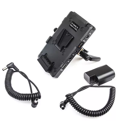 $85.49 • Buy V-mount Power Plate W/D-tap& Clamp+ DMW-DCC12 Dummy Battery For Panasonic GH5 G9