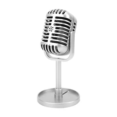 Classic Prop Microphone For Filming Dance Shows Microphone Props Film(Silver ) • $8.15