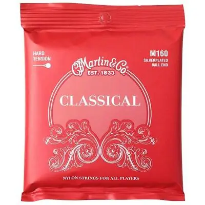 Martin M160 Silverplated Ball End High Tension Classical Guitar Strings • $19.99