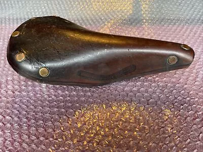 Vintage FUJITA PROFESSIONAL Leather Copper Rivet Saddle • $60