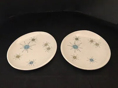 2 Vintage Franciscan Starburst 6  BREAD PLATES Mid Century Modern Atomic CA • $45