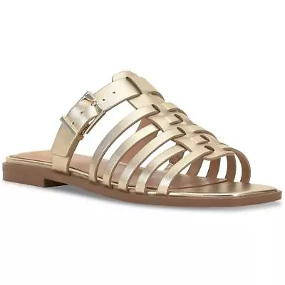 Vince Camuto Womens Lemenda Leather Slip On Slide Sandals Shoes BHFO 5901 • $28.99