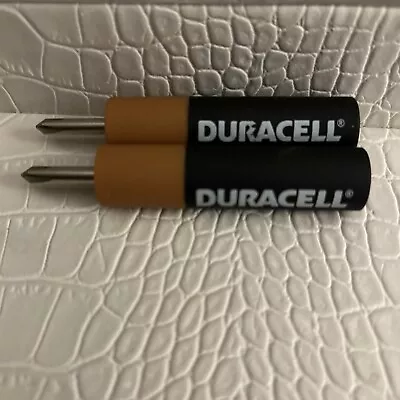 Duracell Batteries AA 3 Inch Mini Screwdriver Promotional Copper Top Lot Of 2 • $7.25