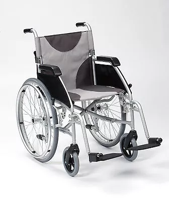 Ultra Lightweight Aluminium Folding Self Propel Wheelchair Extra Wide 20  Seat • £209.99