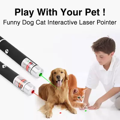 Pointer Laser Pen Green Blue Purple Red Light Visible Beam Cat Toy • $14.99