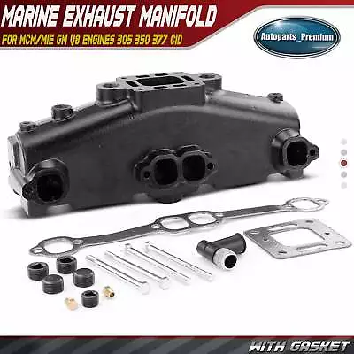 $219.99 • Buy Marine Exhaust Manifold With Gasket For MCM/MIE GM V8 Engines 305 350 377 Cid V8