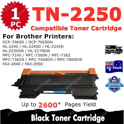 1x Non-OEM Toner TN2250 TN 2250 For Brother HL2240D HL 2250DN MFC 7632N TN2230 • $13.40