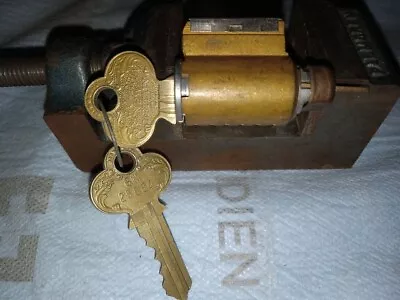 Vintage Corbin 6-Pin Knob & Lever Cylinder With 2 Factory Nickel Silver Keys • $14.99